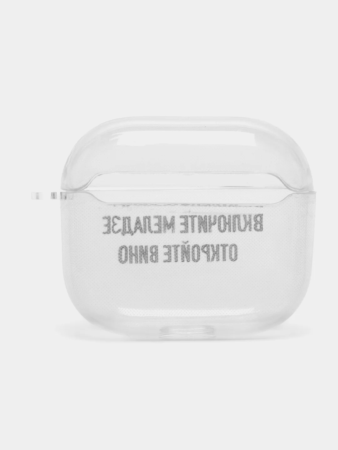 Тёмно-зелёный чехол для наушников Apple AirPods 3 силиконовый прозрачный принт Nike / Найк