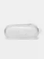 Тёмно-зелёный чехол для наушников Apple AirPods 3 силиконовый прозрачный принт Nike / Найк