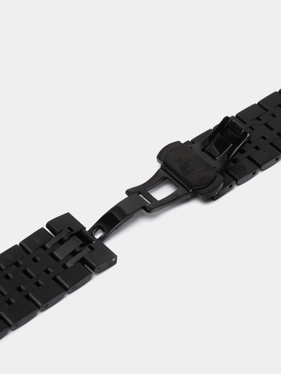 Черный блочный браслет для Apple Watch 7, 6, 5, 4, 3, 2, 1 и SE, стальной