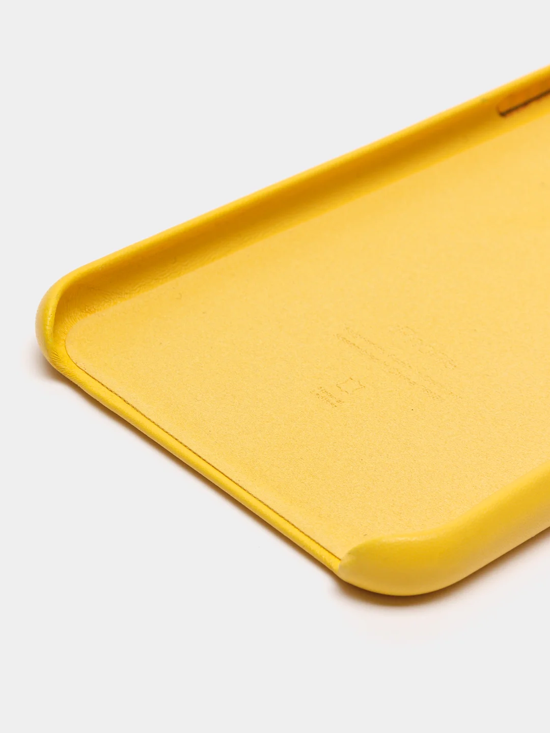 Желтый чехол для iPhone X/XS/XS Max/XR под кожу (Leather Case)
