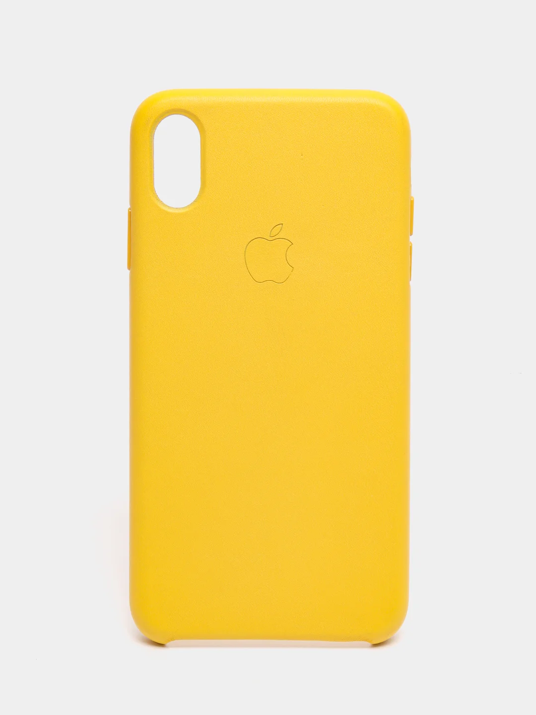 Желтый чехол для iPhone X/XS/XS Max/XR под кожу (Leather Case)