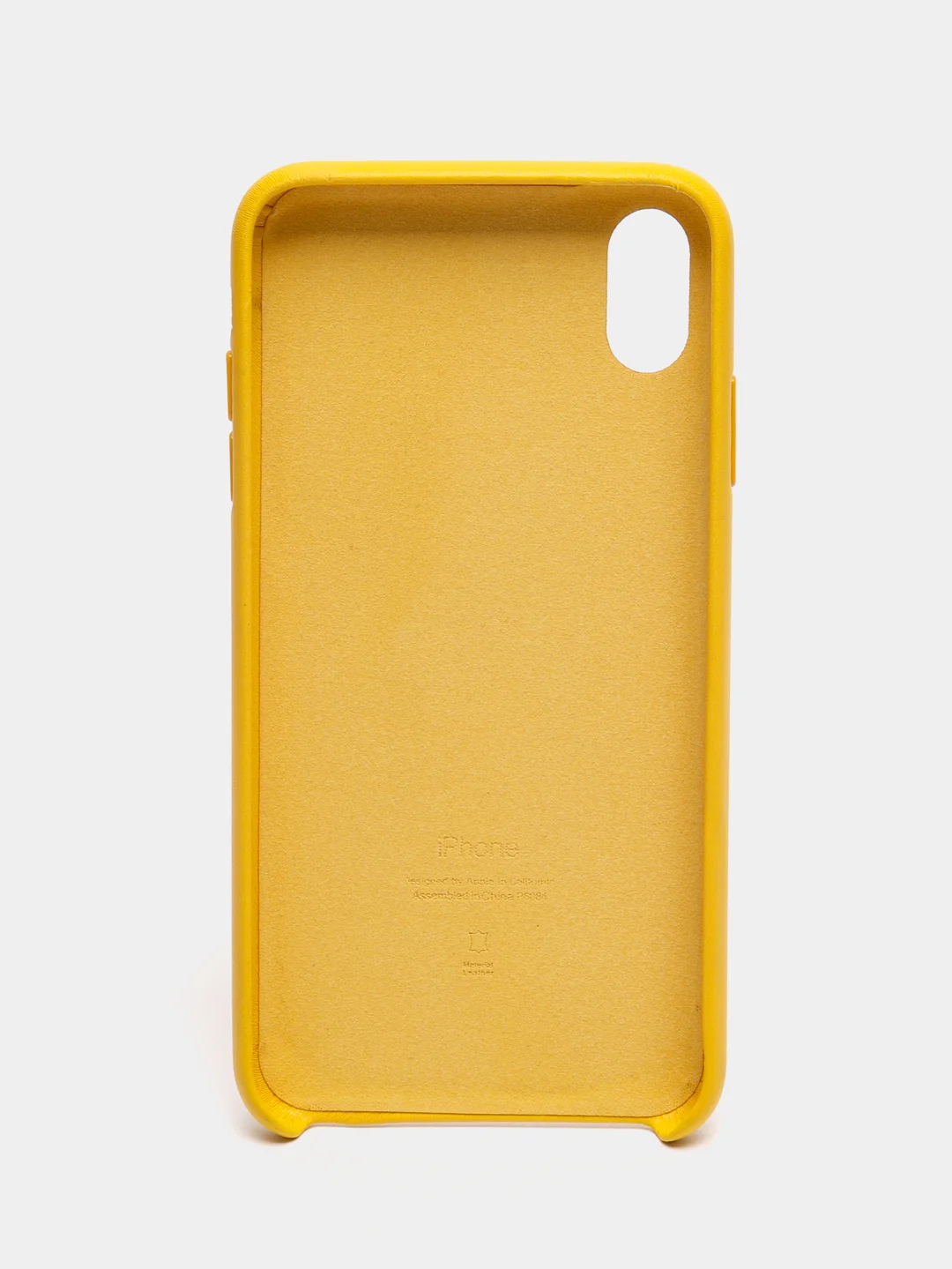 Желтый чехол для iPhone X/XS/XS Max/XR под кожу (Leather Case)