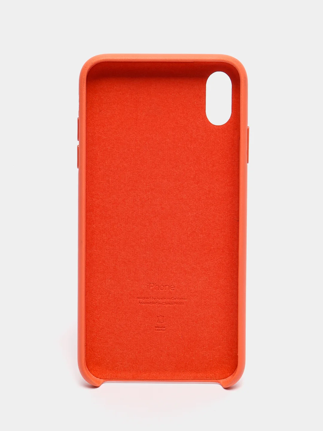 Оранжевый чехол для iPhone X/XS/XS Max/XR под кожу (Leather Case)