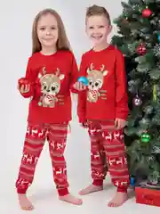 Красный пижама детская, новогодняя