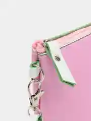 Кораллово-розовый косметичка из экокожи 15 цветов