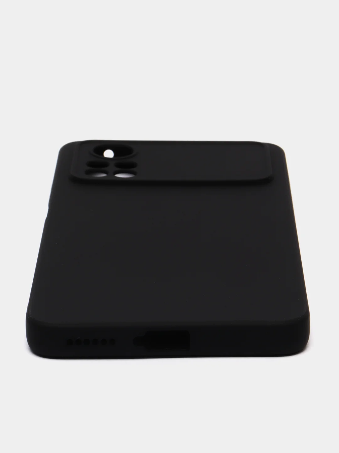 Черный чехол BROSCORP для Xiaomi Poco M4 Pro 4G, матовый, силиконовый, тонкий