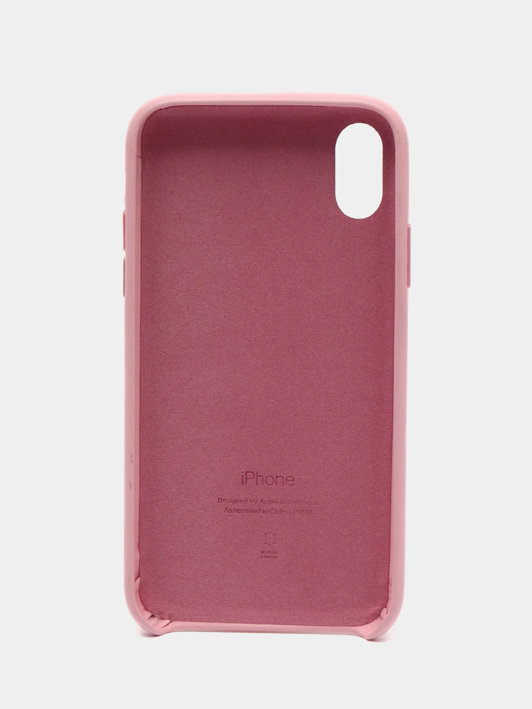 Розовый чехол для iPhone X/XS/XS Max/XR под кожу (Leather Case)