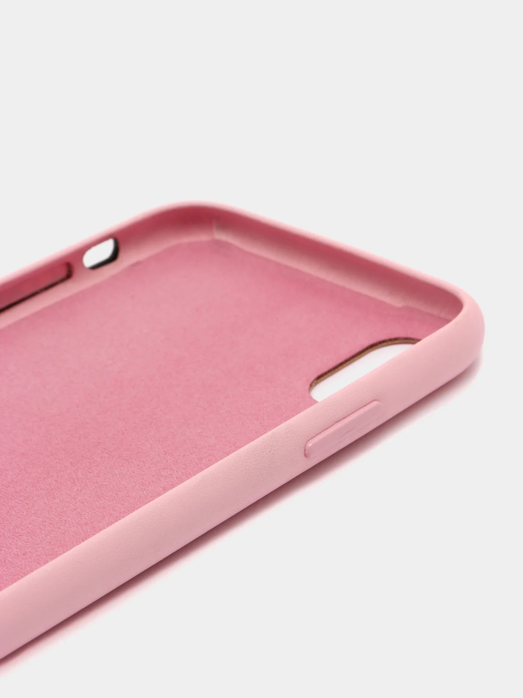 Розовый чехол для iPhone X/XS/XS Max/XR под кожу (Leather Case)