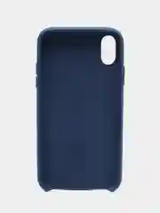 Синий чехол для iPhone X/XS/XS Max/XR под кожу (Leather Case)