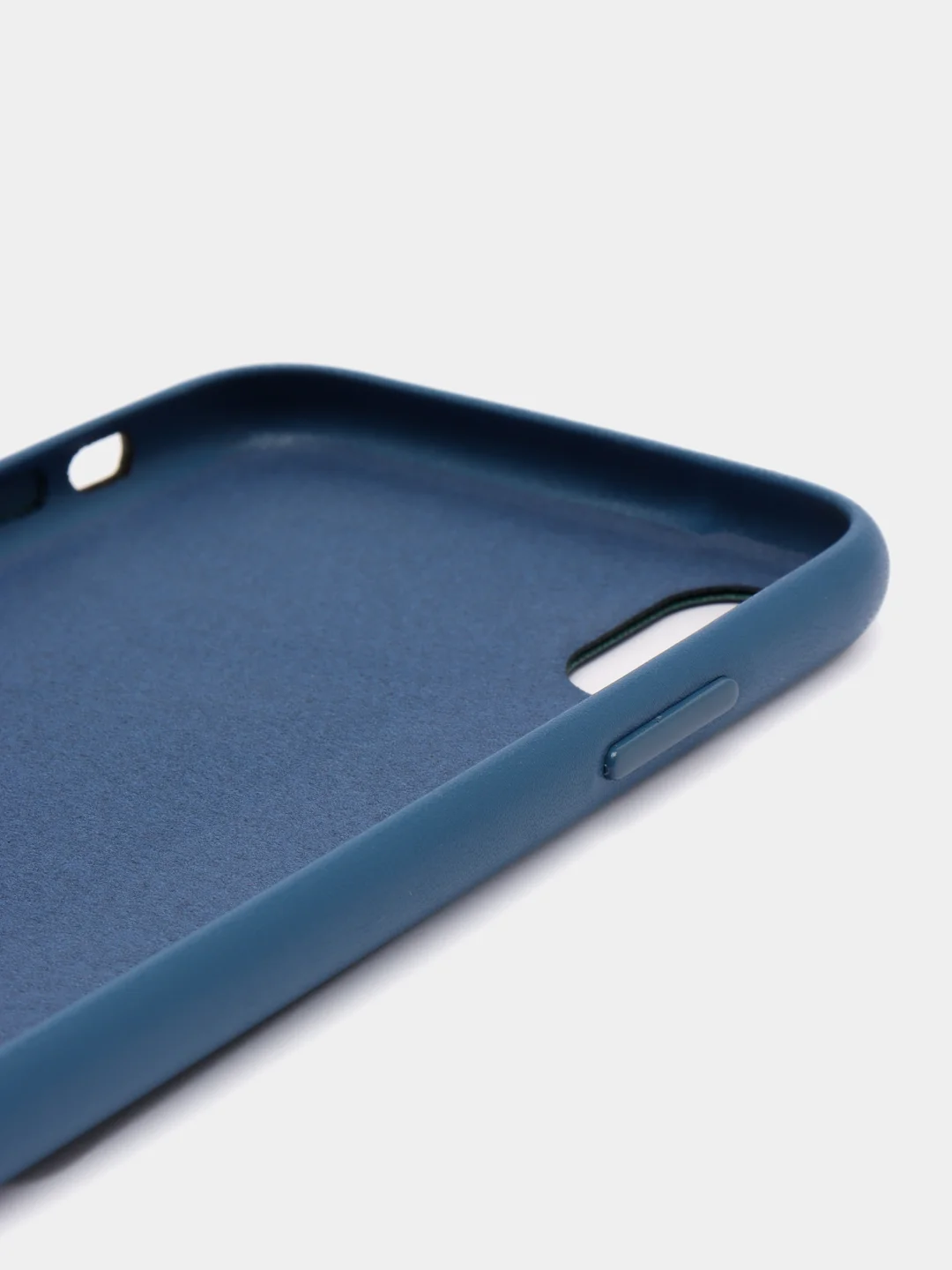 Синий чехол для iPhone X/XS/XS Max/XR под кожу (Leather Case)
