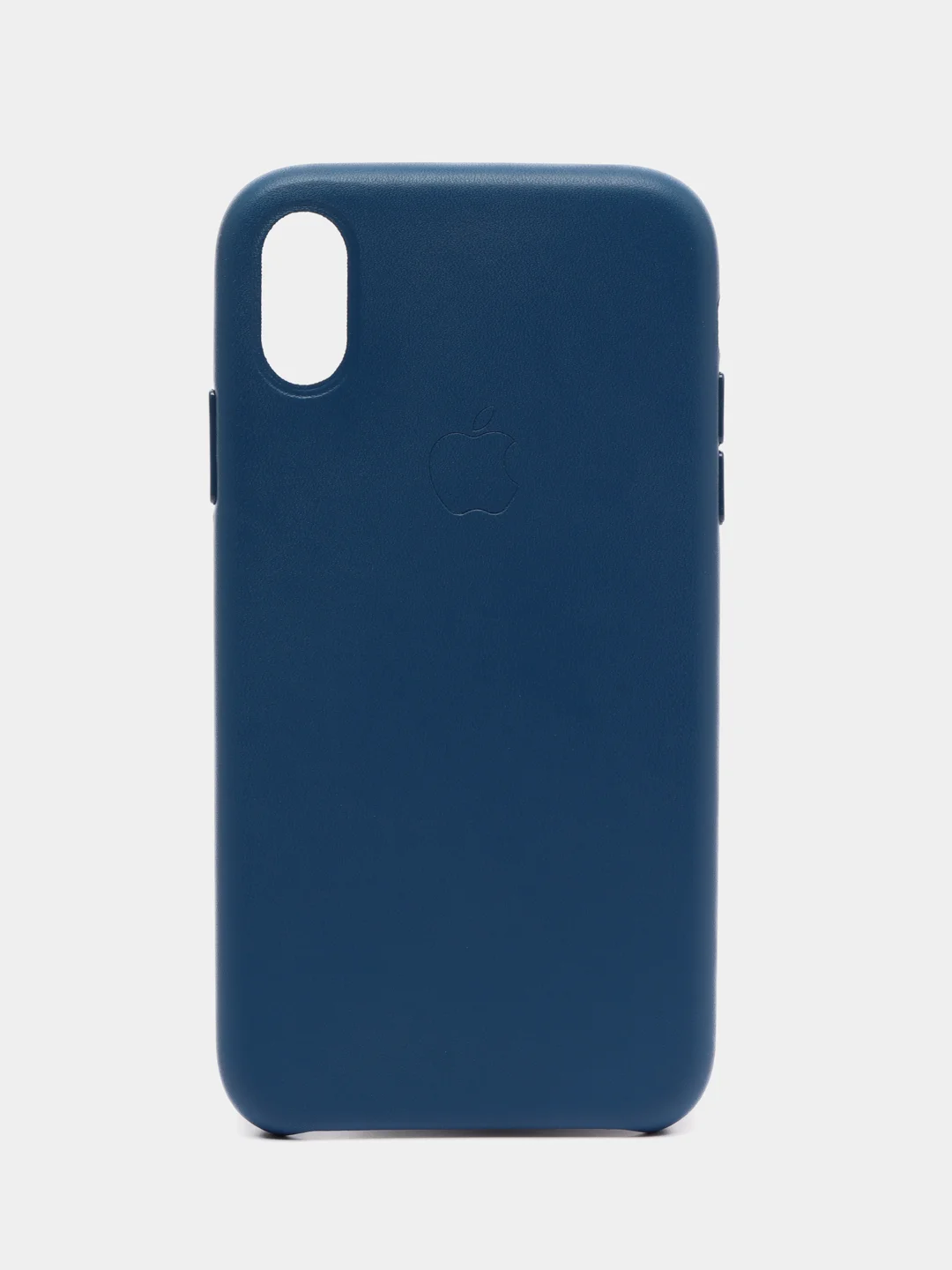 Синий чехол для iPhone X/XS/XS Max/XR под кожу (Leather Case)