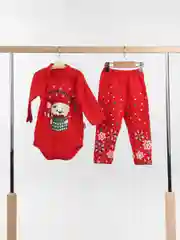 Красный новогодний костюм для детей
