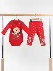 Бордовый новогодний костюм для детей