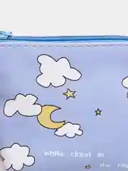 Светло-синий мини кошелек / Монетница из экокожи