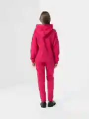 Фуксия женский костюм спортивный: худи и штаны, флис утепленный