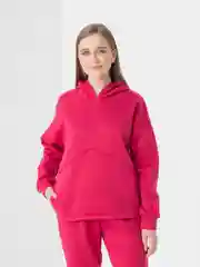 Фуксия женский костюм спортивный: худи и штаны, флис утепленный