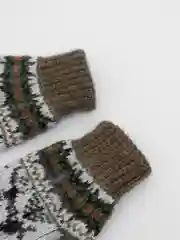 Зелёный хаки варежки детские шерстяные для мальчиков и девочек