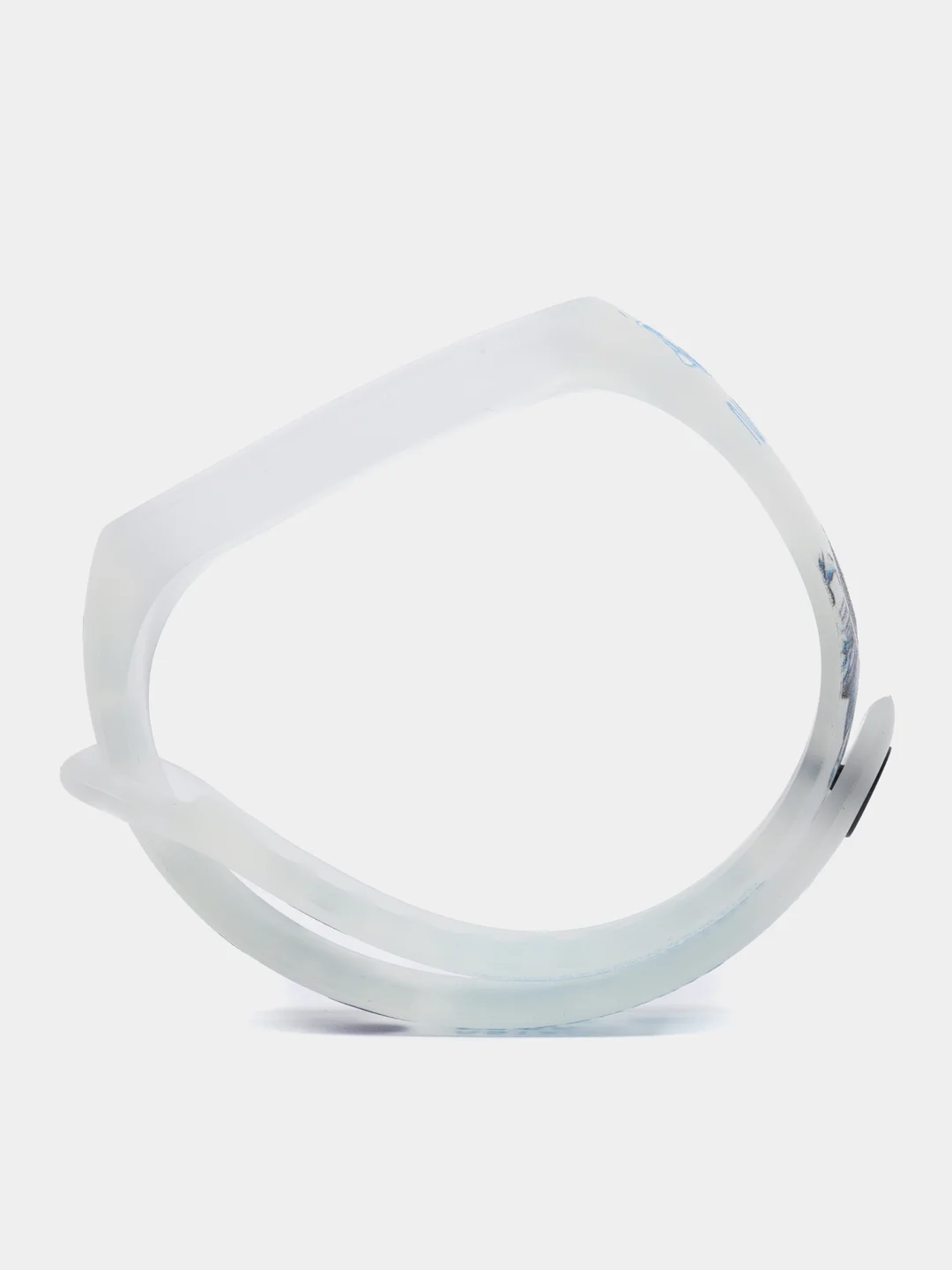 Небесно-голубой силиконовый ремешок для фитнес часов Xiaomi Mi Band 3 / 4 / 5 / 6 / 7 сяоми ми банд