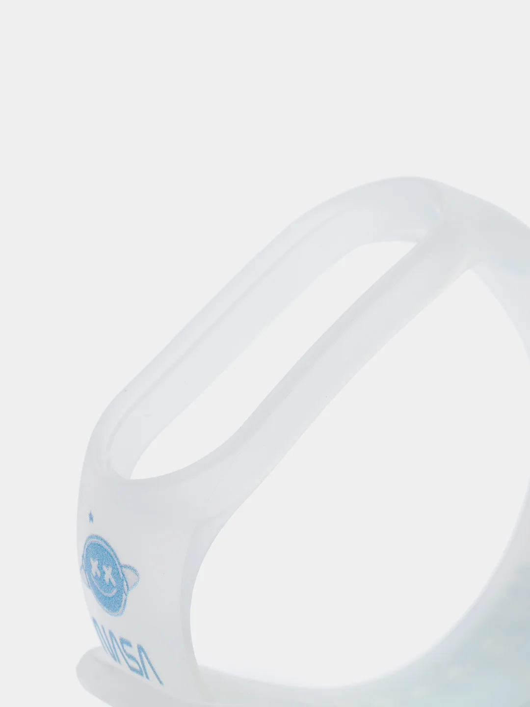 Небесно-голубой силиконовый ремешок для фитнес часов Xiaomi Mi Band 3 / 4 / 5 / 6 / 7 сяоми ми банд