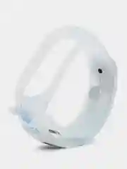Небесно-голубой силиконовый ремешок для фитнес часов Xiaomi Mi Band 3 / 4 / 5 / 6 / 7 сяоми ми банд