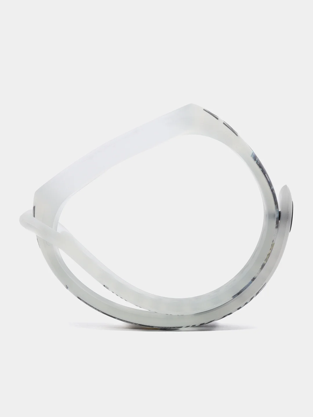 Черный силиконовый ремешок для фитнес часов Xiaomi Mi Band 3 / 4 / 5 / 6 / 7 сяоми ми банд