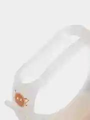 Оранжевый силиконовый ремешок для фитнес часов Xiaomi Mi Band 3 / 4 / 5 / 6 / 7 сяоми ми банд