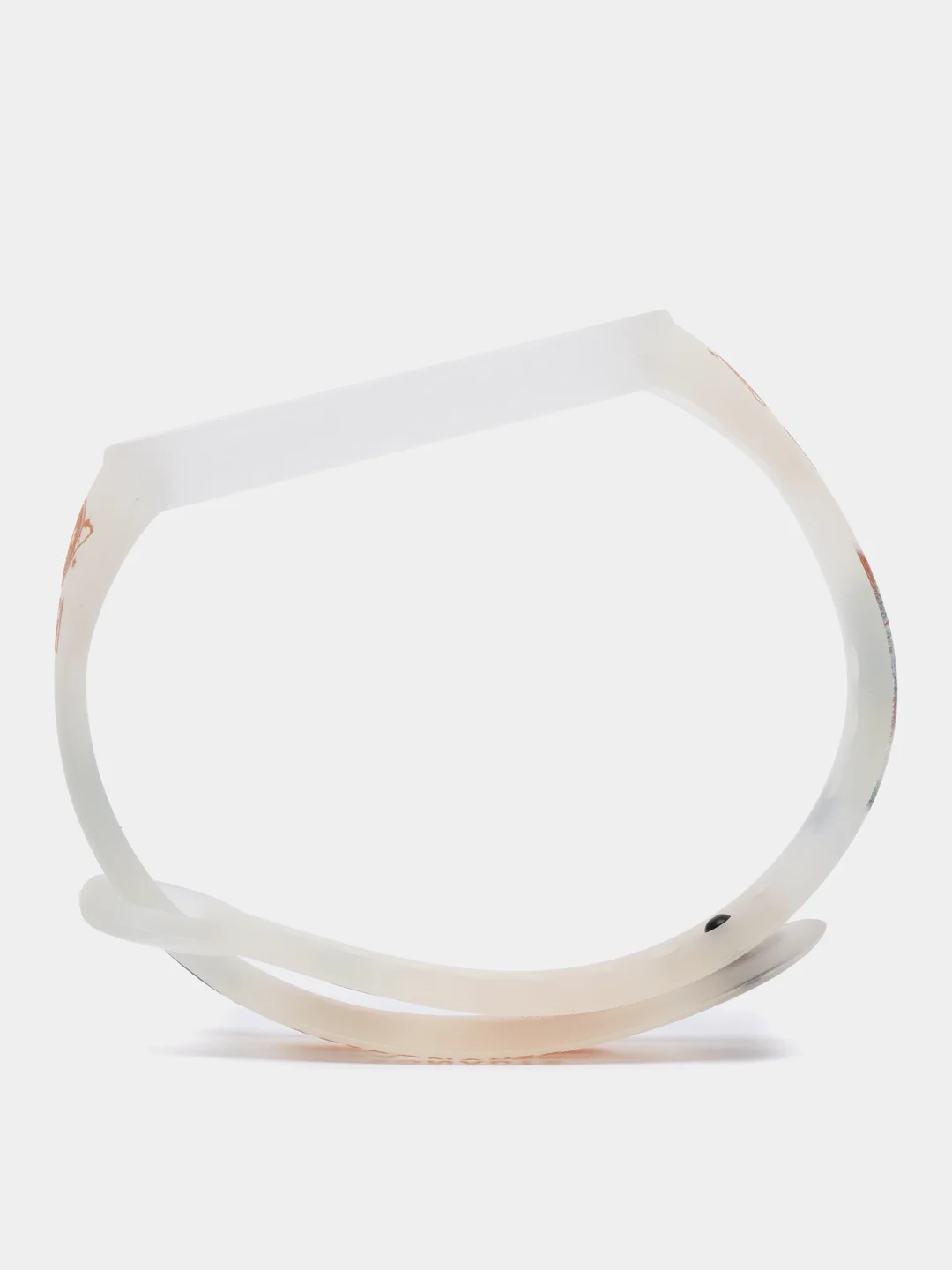 Оранжевый силиконовый ремешок для фитнес часов Xiaomi Mi Band 3 / 4 / 5 / 6 / 7 сяоми ми банд