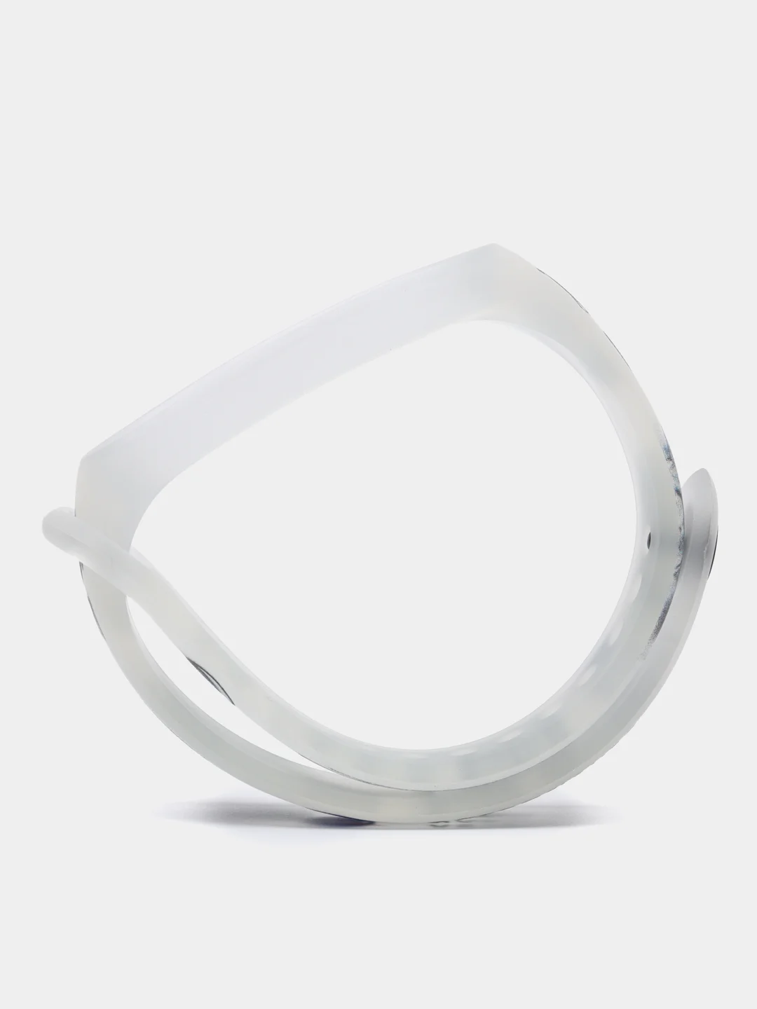 Серый силиконовый ремешок для фитнес часов Xiaomi Mi Band 3 / 4 / 5 / 6 / 7 сяоми ми банд