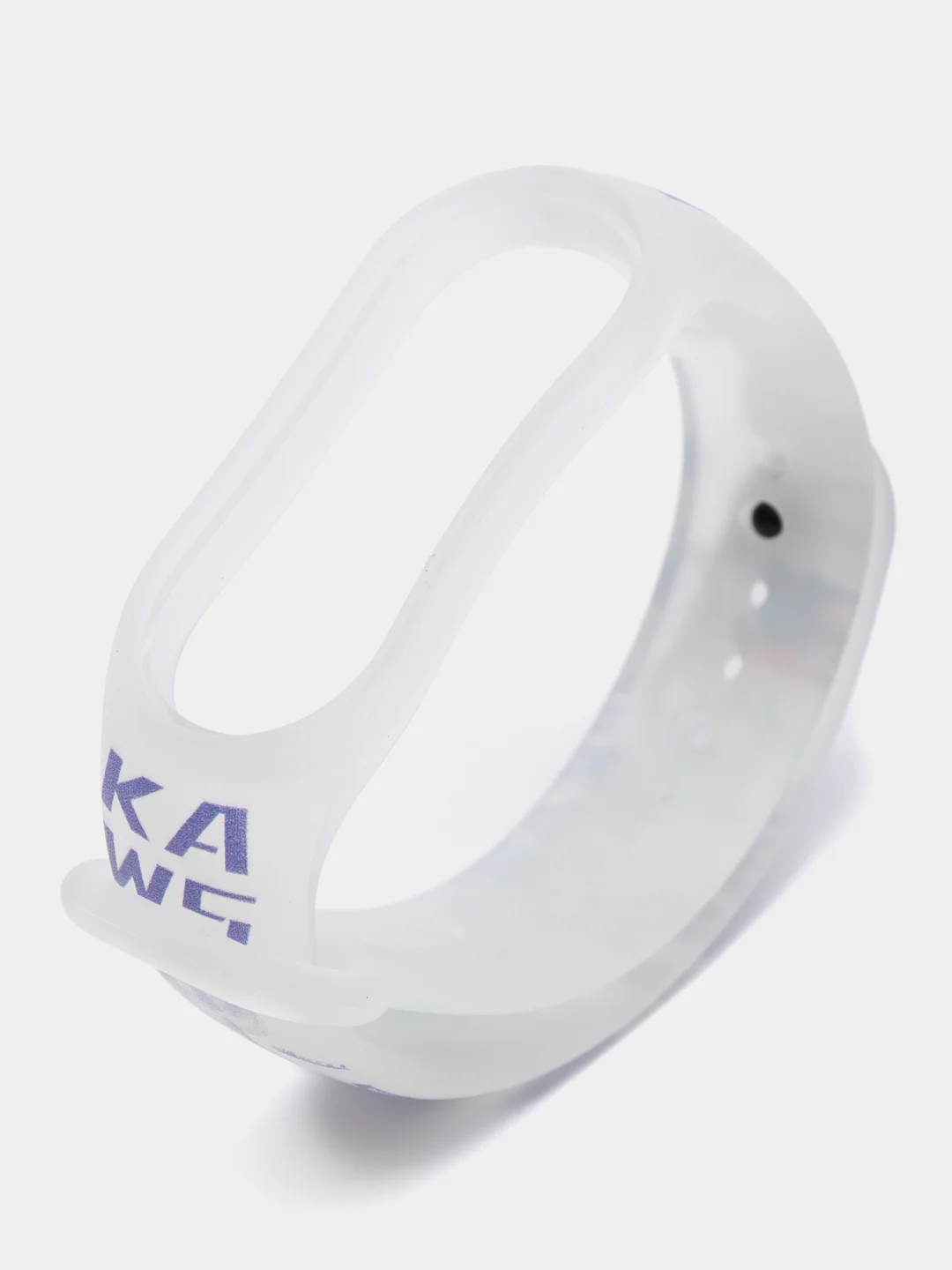 Фиолетовый силиконовый ремешок для фитнес часов Xiaomi Mi Band 3 / 4 / 5 / 6 / 7 сяоми ми банд