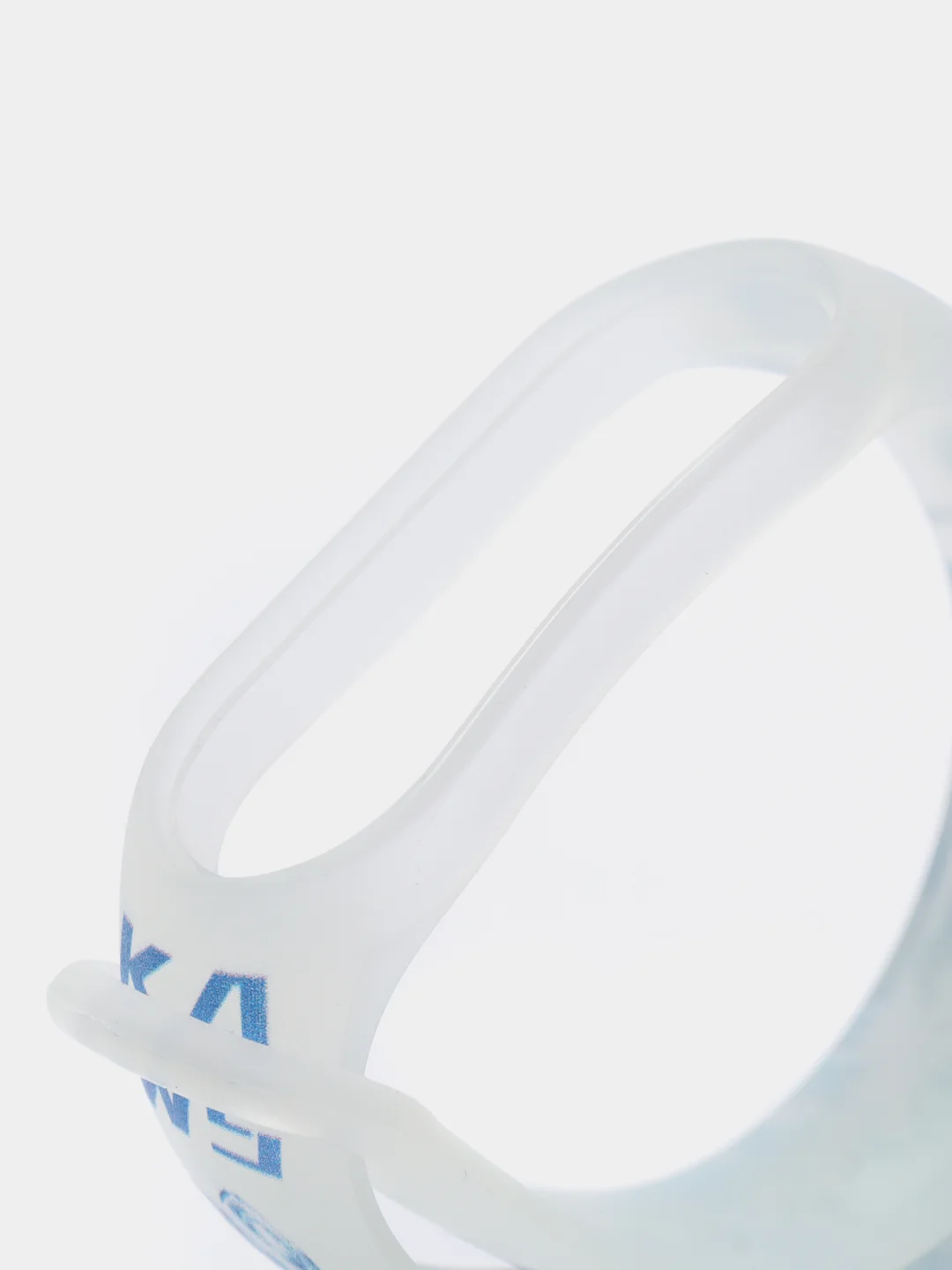 Голубой силиконовый ремешок для фитнес часов Xiaomi Mi Band 3 / 4 / 5 / 6 / 7 сяоми ми банд