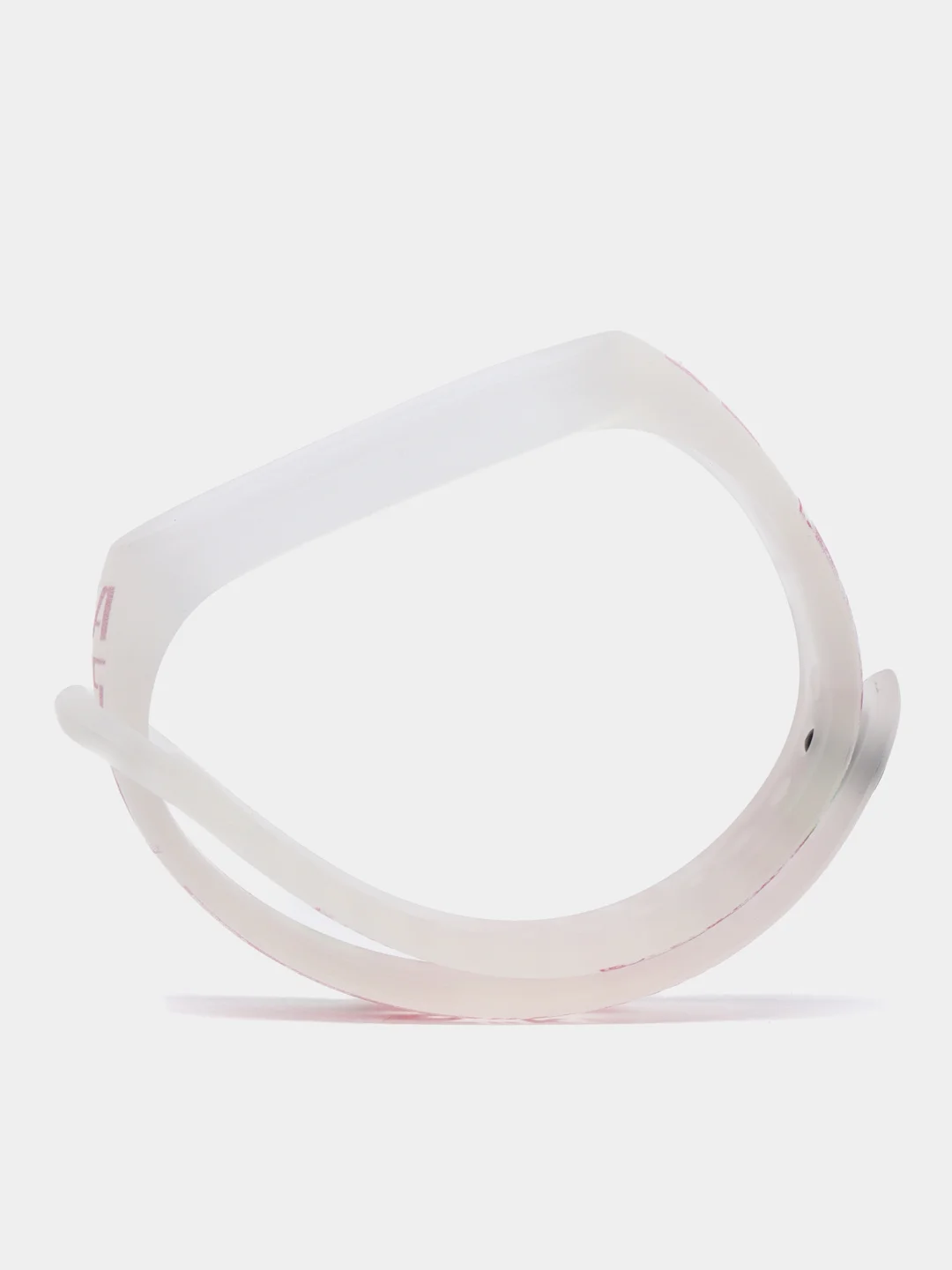 Розовый силиконовый ремешок для фитнес часов Xiaomi Mi Band 3 / 4 / 5 / 6 / 7 сяоми ми банд
