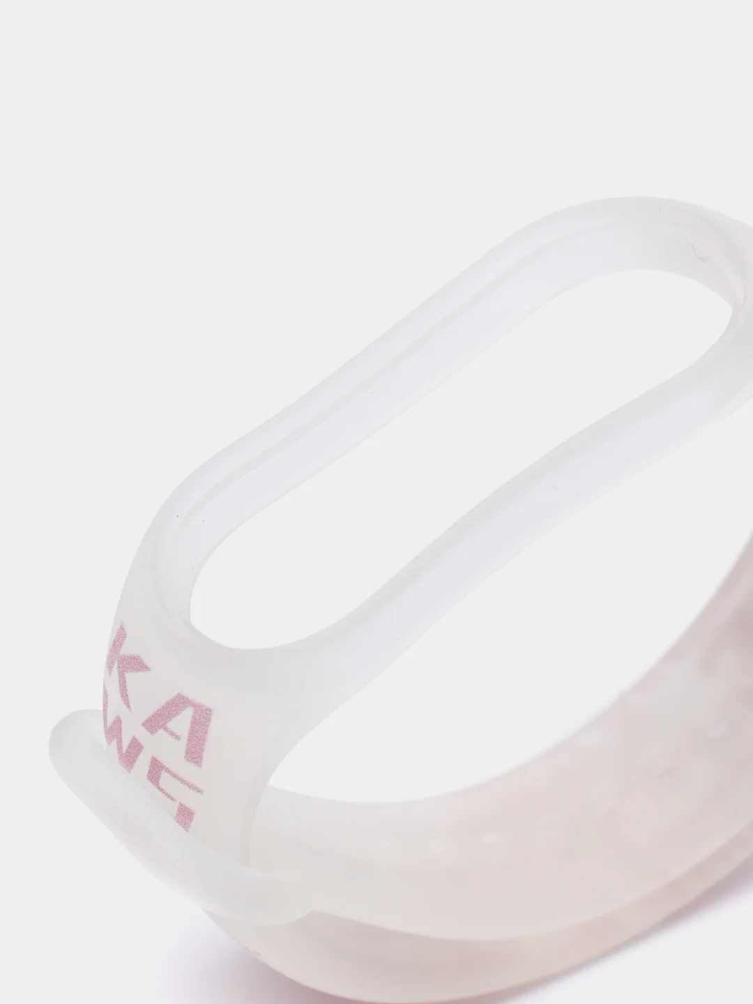 Розовый силиконовый ремешок для фитнес часов Xiaomi Mi Band 3 / 4 / 5 / 6 / 7 сяоми ми банд