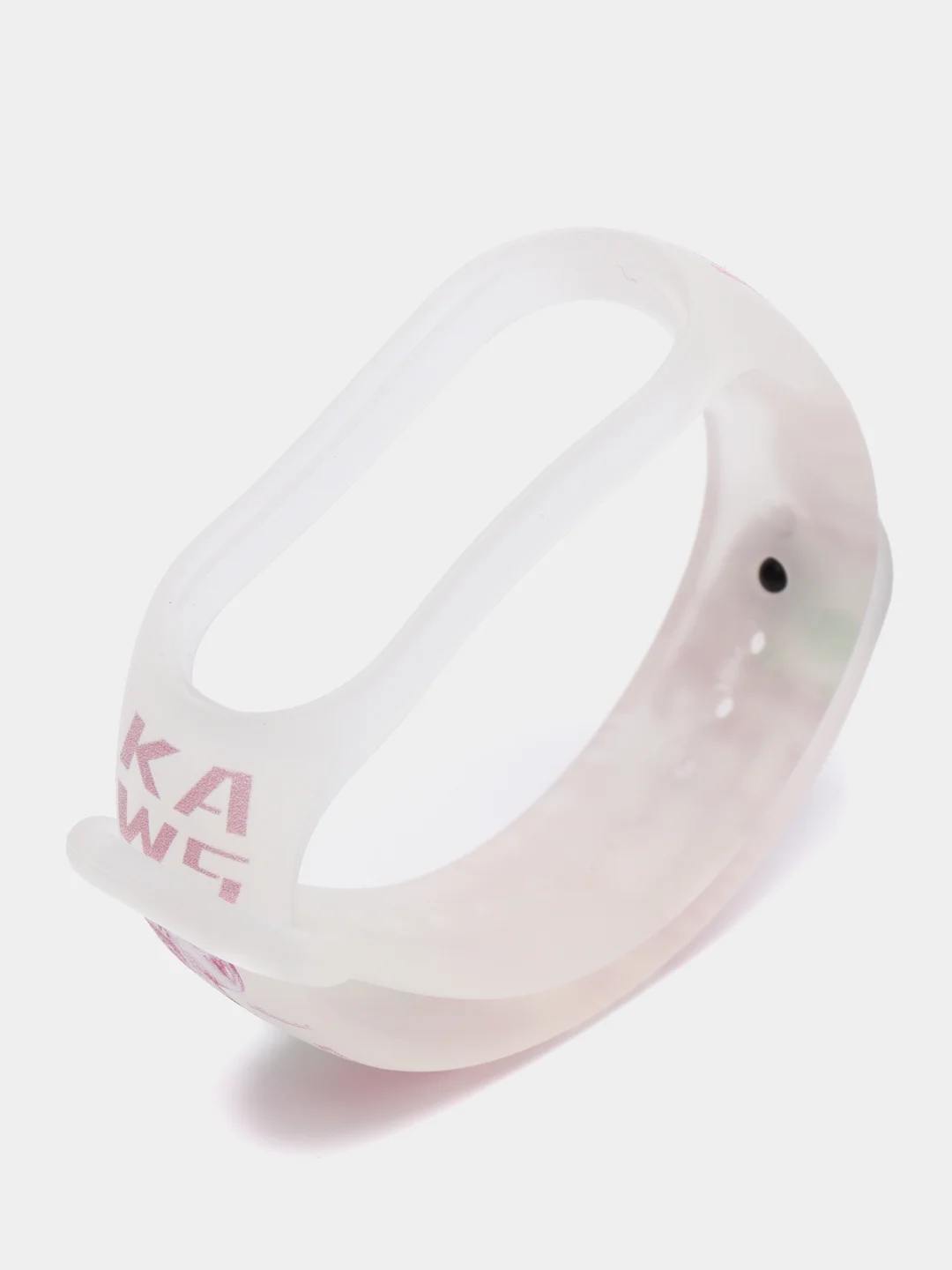Розовый силиконовый ремешок для фитнес часов Xiaomi Mi Band 3 / 4 / 5 / 6 / 7 сяоми ми банд