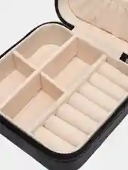Черный шкатулка для хранения украшений Mini, дорожная