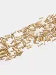 Золотой бисер, стеклярус, рубка, 15-50 г