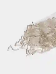 Серебряный бисер, стеклярус, рубка, 15-50 г