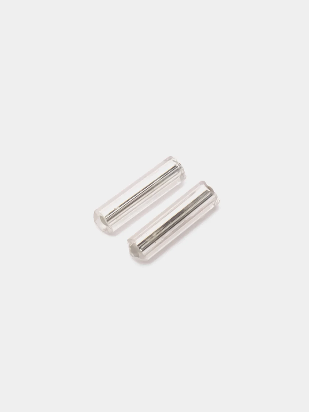 Серебряный бисер, стеклярус, рубка, 15-50 г