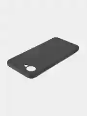 Черный чехол BROSCORP для Realme C30, C30S и Narzo 50i Prime, матовый, силиконовый, защита камеры