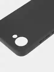 Черный чехол BROSCORP для Realme C30, C30S и Narzo 50i Prime, матовый, силиконовый, защита камеры