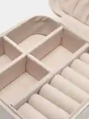 Белый шкатулка для хранения украшений Mini, дорожная
