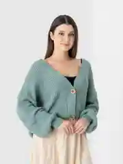 Морской женский кардиган