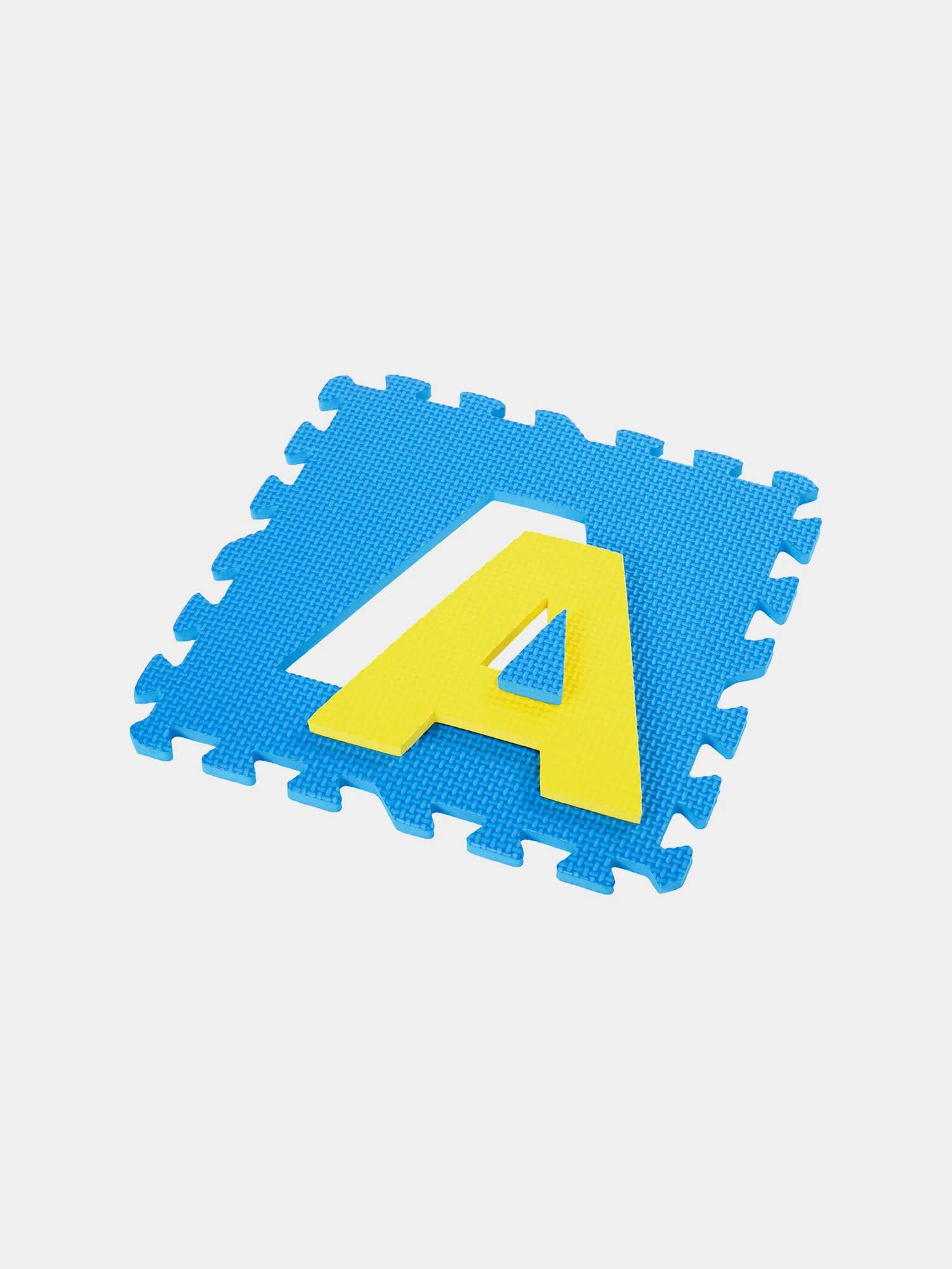 Коврик-пазл напольный 2,4*1,2м мягкий "Алфавит" 32 элемента 30*30см, 1 см, ассорти
