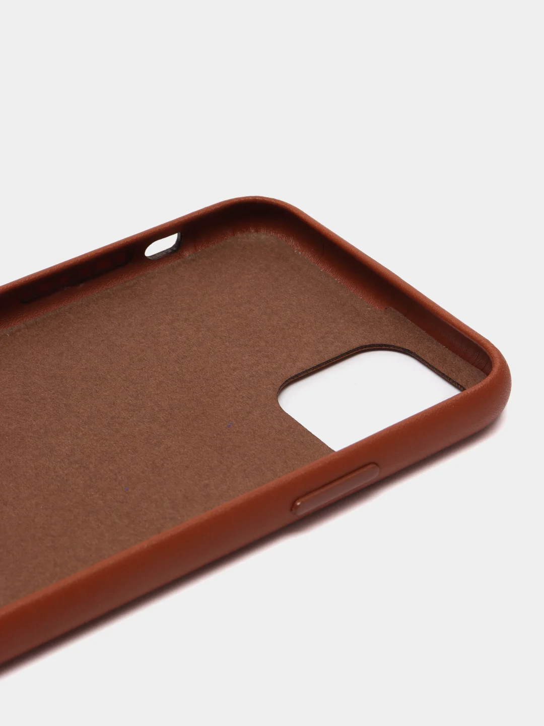 Терракотовый чехол для iPhone 11 / 11 Pro / 11 Pro Max, под кожу (Leather Case)
