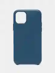 Синий чехол для iPhone 11 / 11 Pro / 11 Pro Max, под кожу (Leather Case)