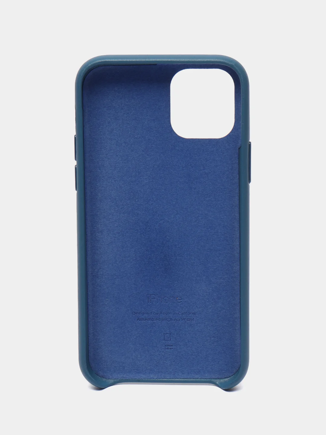 Синий чехол для iPhone 11 / 11 Pro / 11 Pro Max, под кожу (Leather Case)