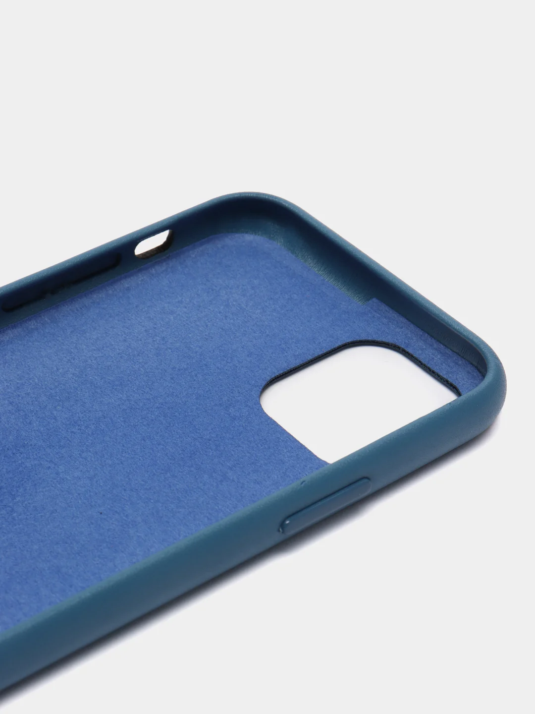 Синий чехол для iPhone 11 / 11 Pro / 11 Pro Max, под кожу (Leather Case)