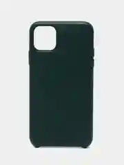 Тёмно-зелёный чехол для iPhone 11 / 11 Pro / 11 Pro Max, под кожу (Leather Case)