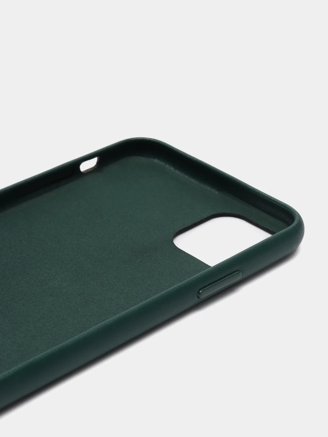 Тёмно-зелёный чехол для iPhone 11 / 11 Pro / 11 Pro Max, под кожу (Leather Case)