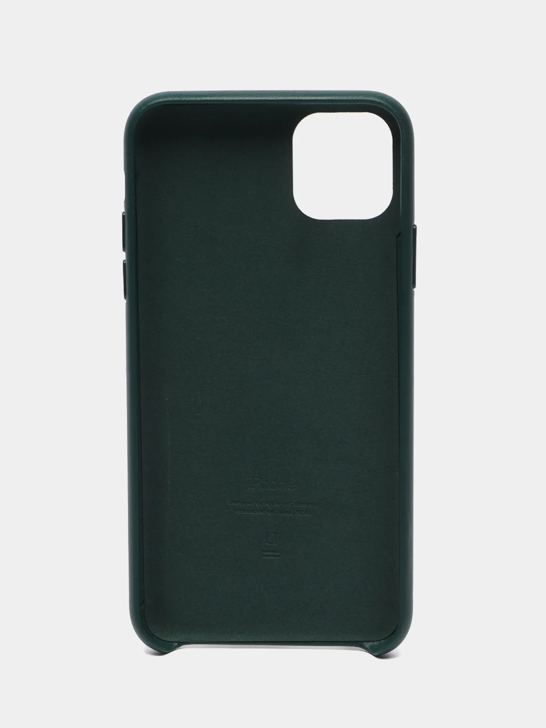 Тёмно-зелёный чехол для iPhone 11 / 11 Pro / 11 Pro Max, под кожу (Leather Case)
