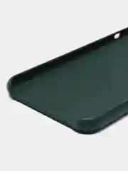 Тёмно-зелёный чехол для iPhone 11 / 11 Pro / 11 Pro Max, под кожу (Leather Case)